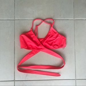 Billabong Crisscross Pink Bikini Top